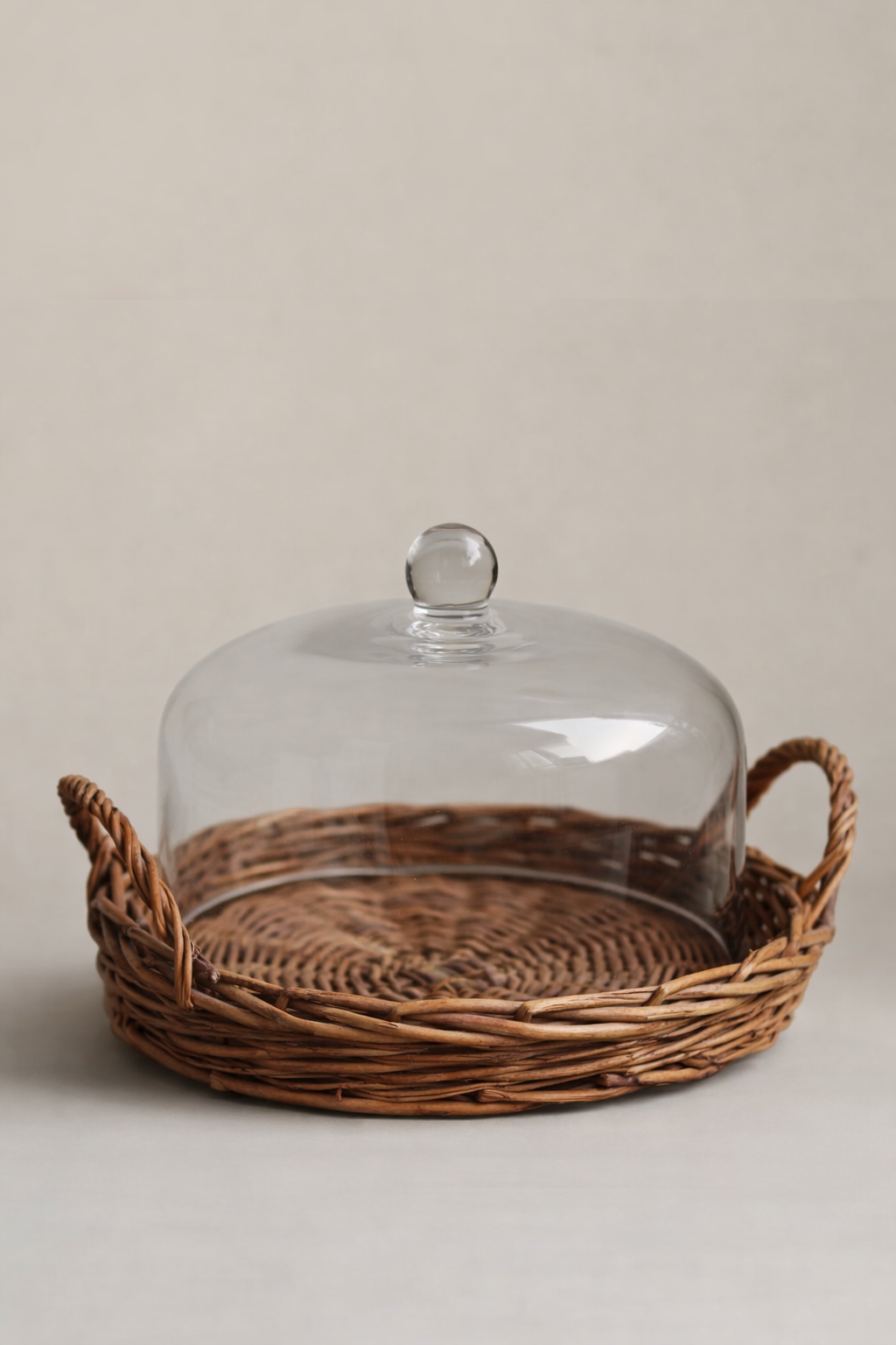 Delphine Rattan Tray with Handles Serving Dish