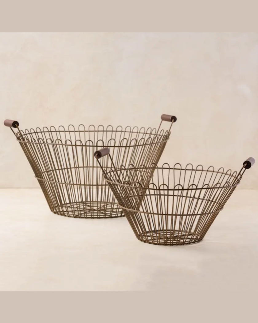 Vintage Inspired Wire Basket