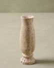 Distressed Travertine Bud Vase