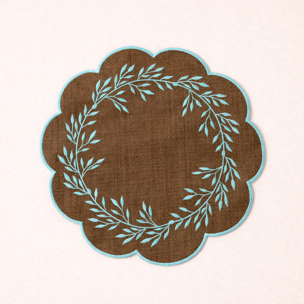 Eden Scallop Anti-Absorbent Placemat 38cm