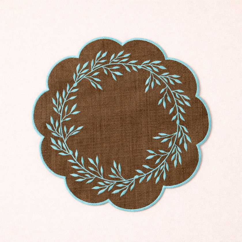 Eden Scallop Anti-Absorbent Placemat 38cm