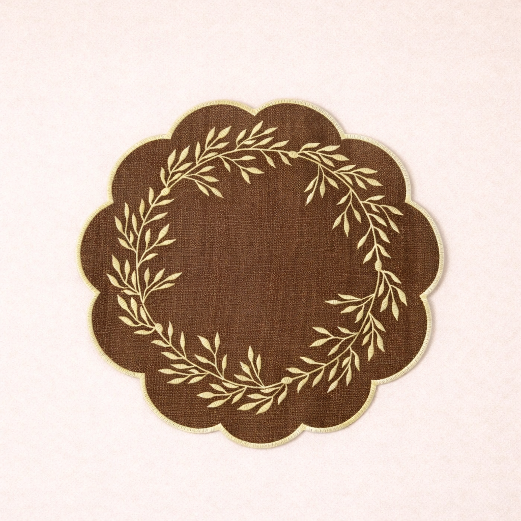 Eden Scallop Anti-Absorbent Placemat 38cm