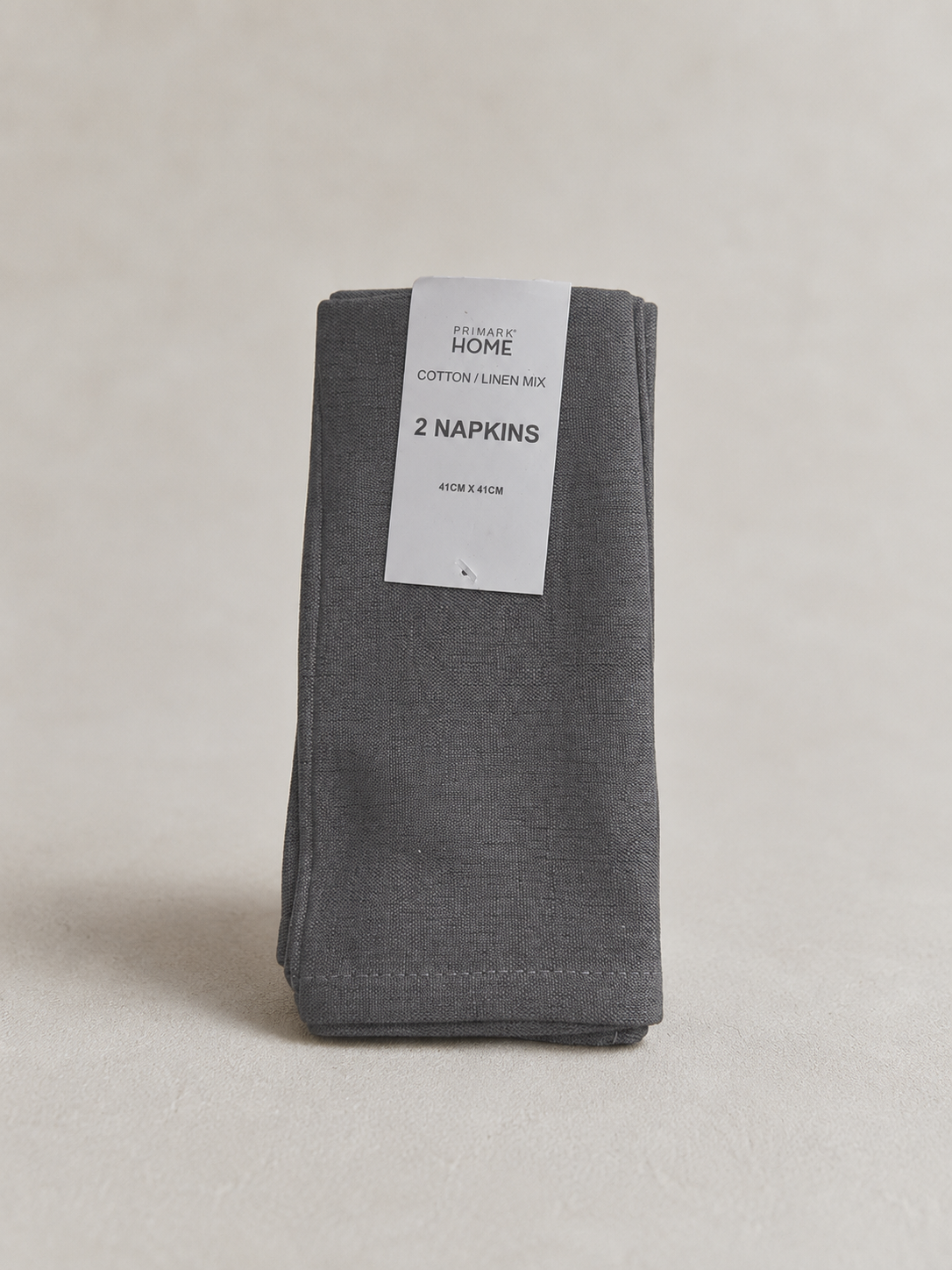 Napkin Set of 8 in Dark Grey (41 cm x 41 cm)