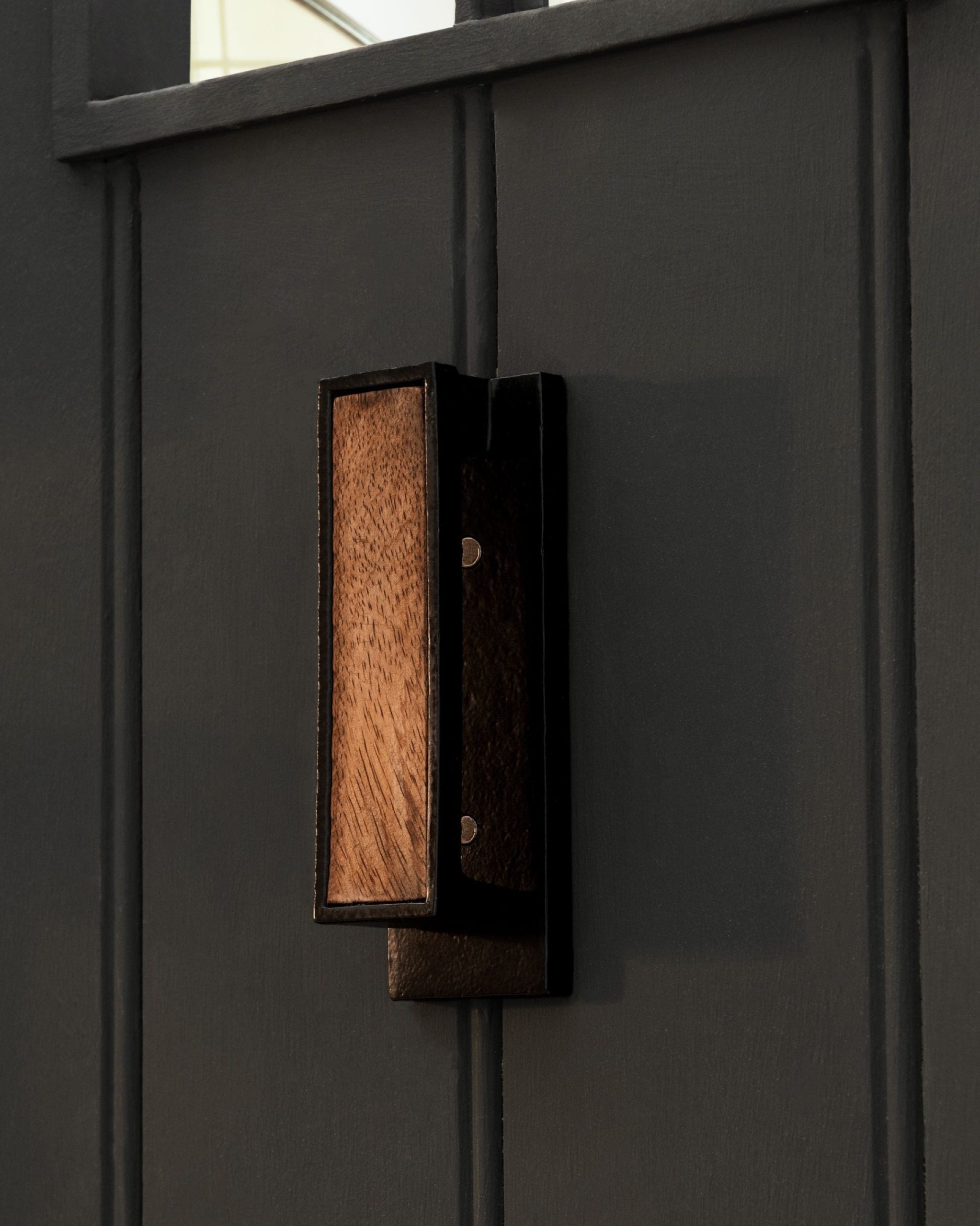 Classic Wooden & Metal Door Knocker