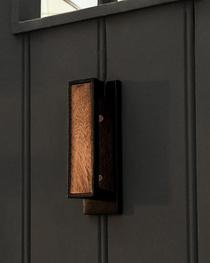 Classic Wooden & Metal Door Knocker