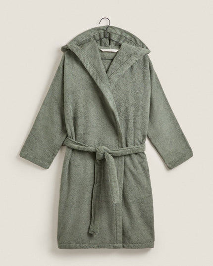 Cotton Bathrobe (Green - M)