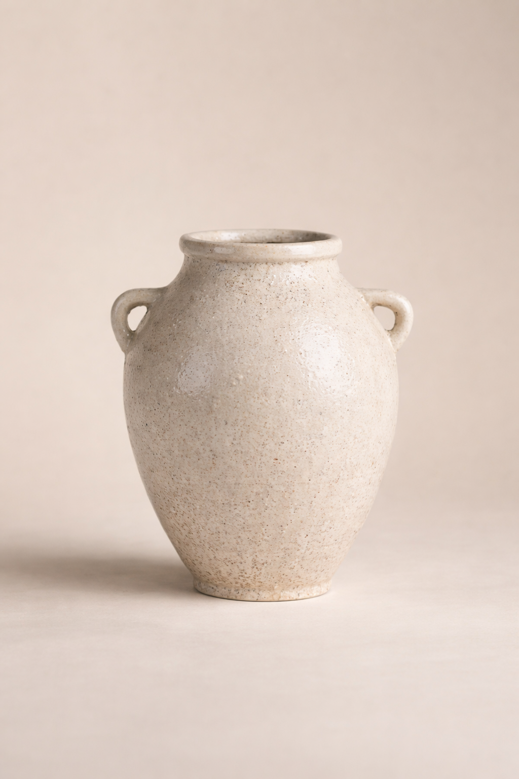 Rebecca Textured Distressed Vanilla Ceramic Vase
