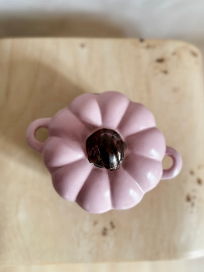 Pink Pumpkin Ceramic Serving Dish (Set of 2)