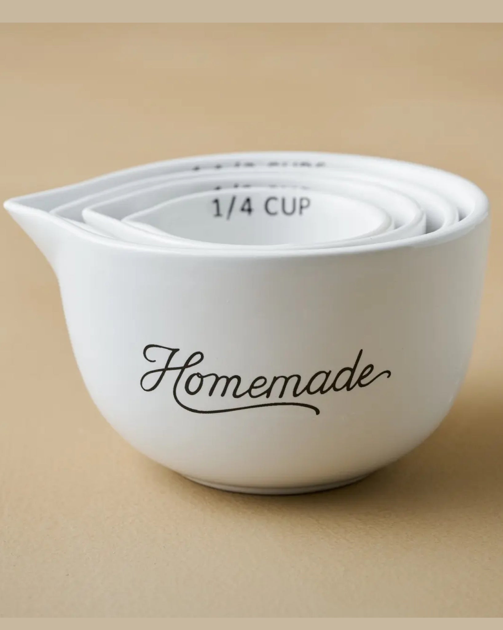 Homemade Measuring Cups Set of 4