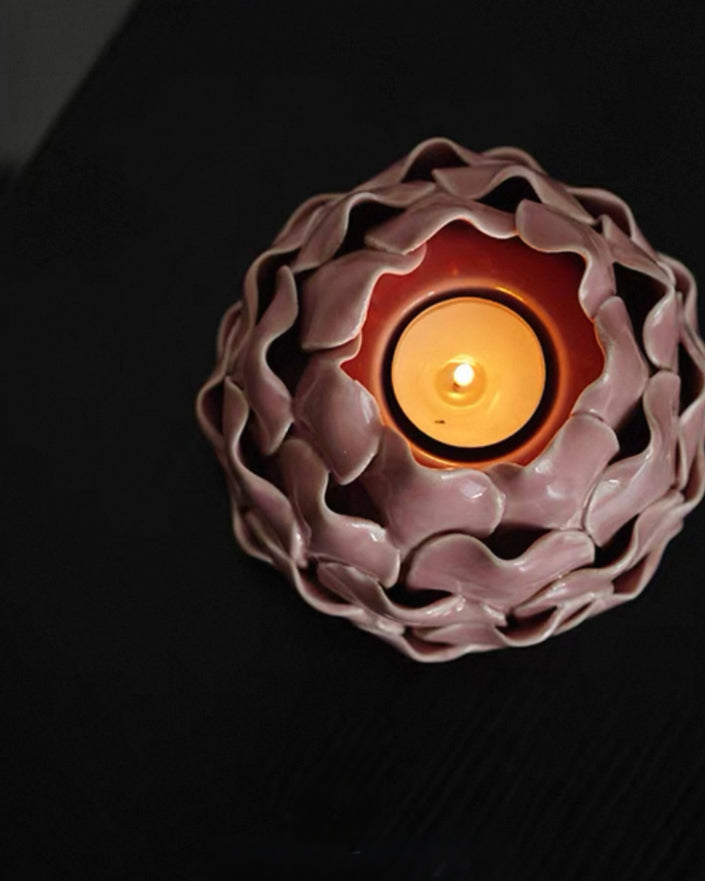 Artichoke Blush Candleholder