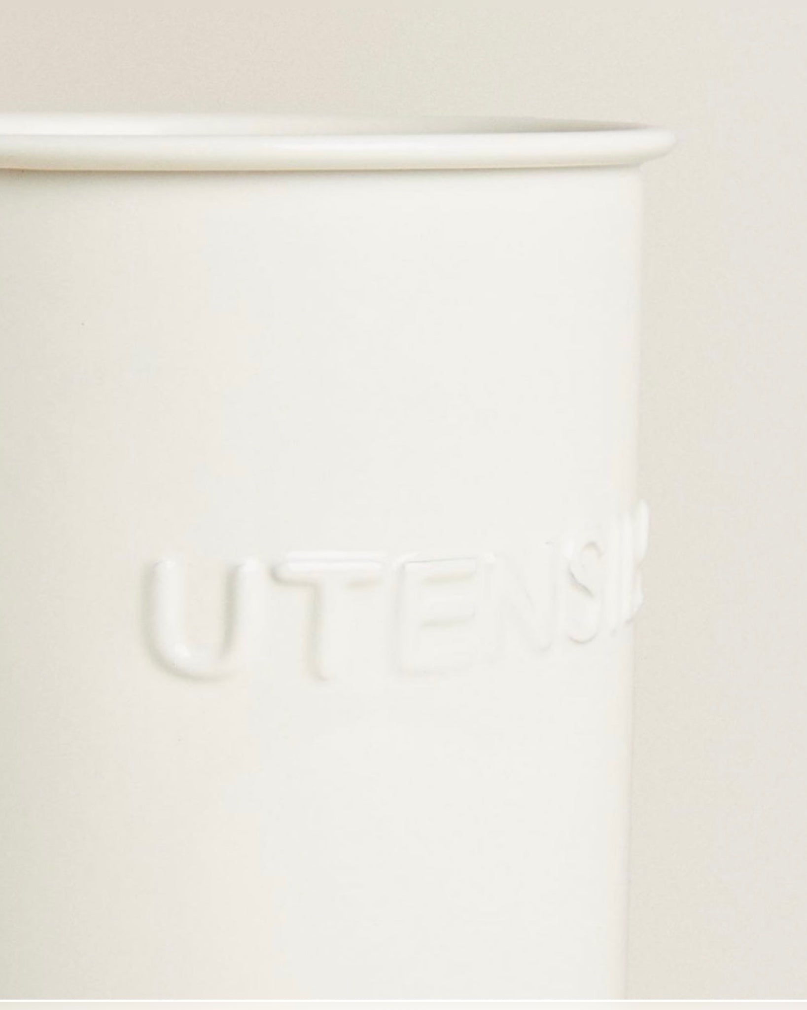 Enamelled Steel Utensil Jar Holder