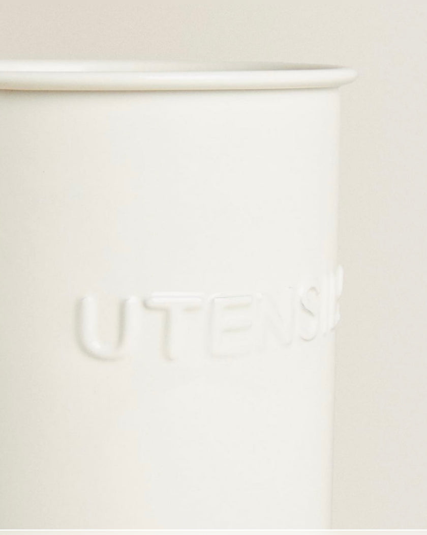 Enamelled Steel Utensil Jar Holder