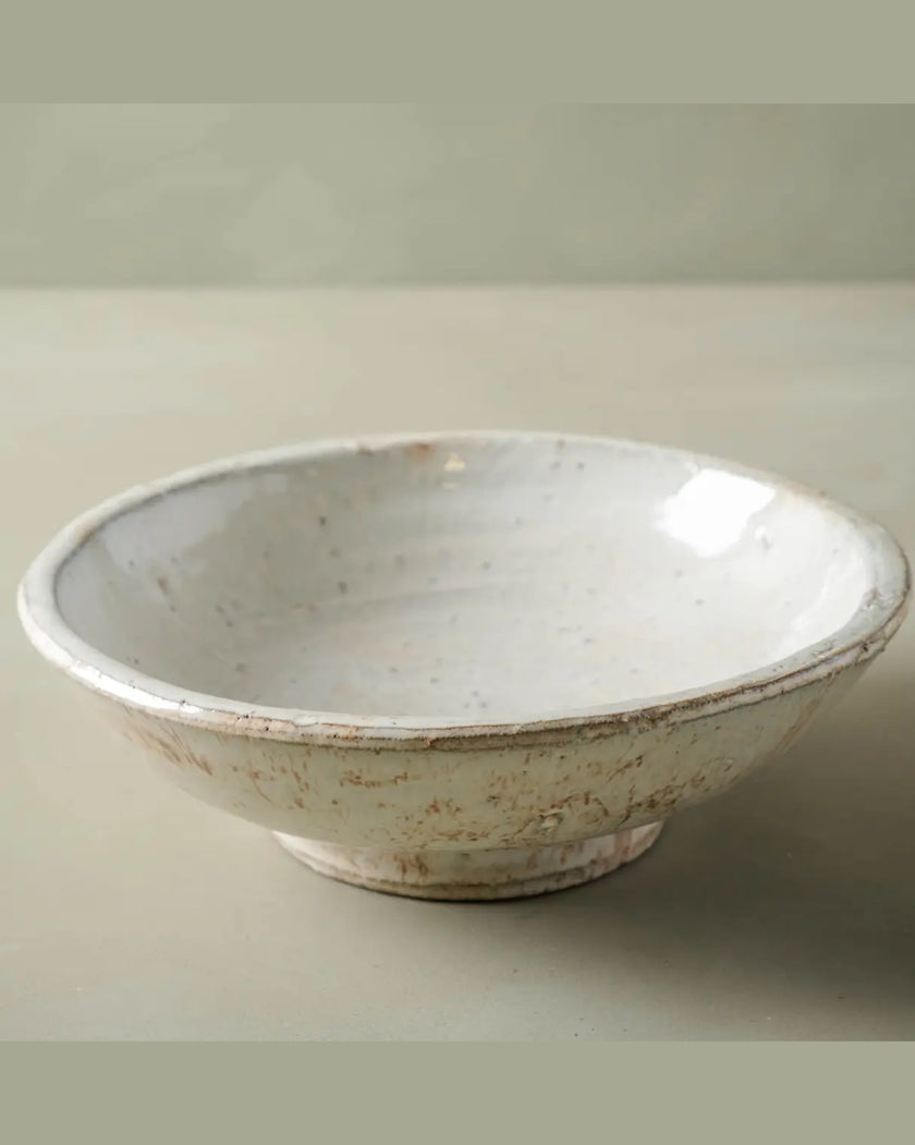 Rustic Cream Accent Bowl