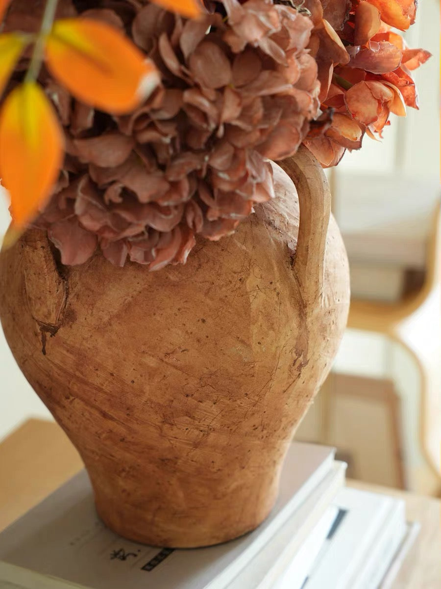 Terra Amphora Ceramic Vase