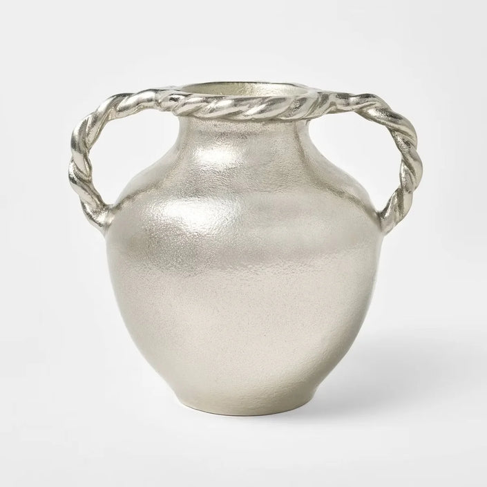 Handled Vase Silver