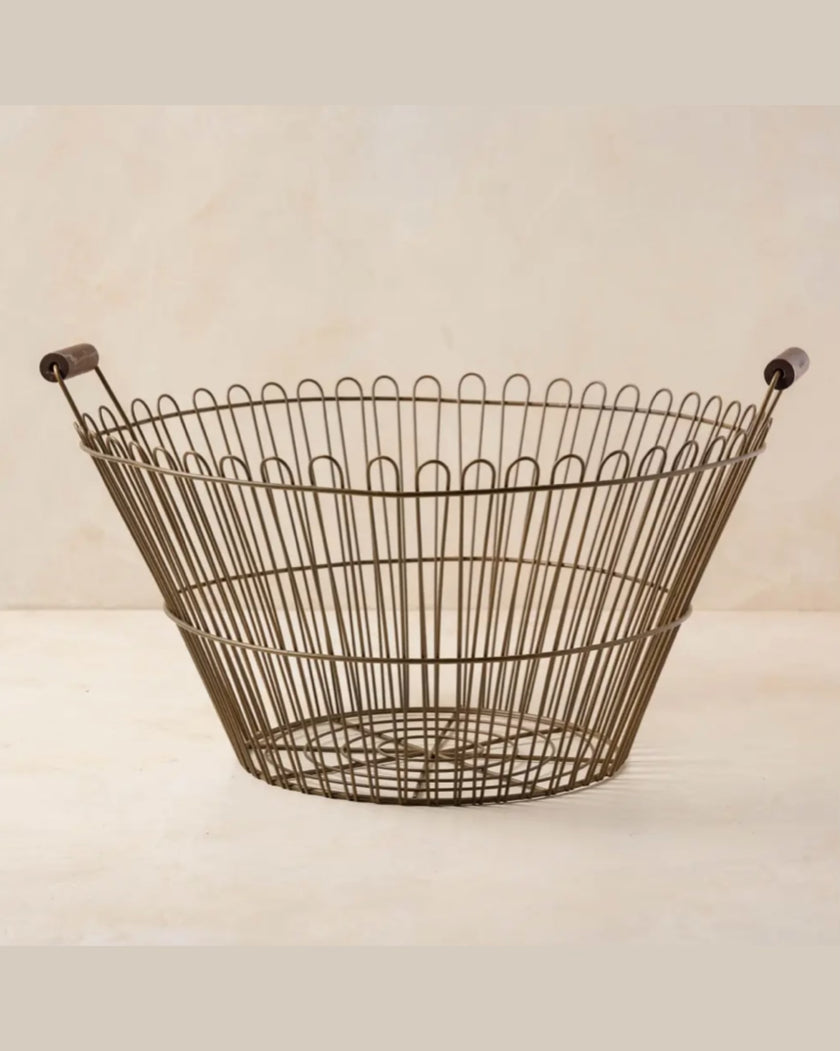 Vintage Inspired Wire Basket