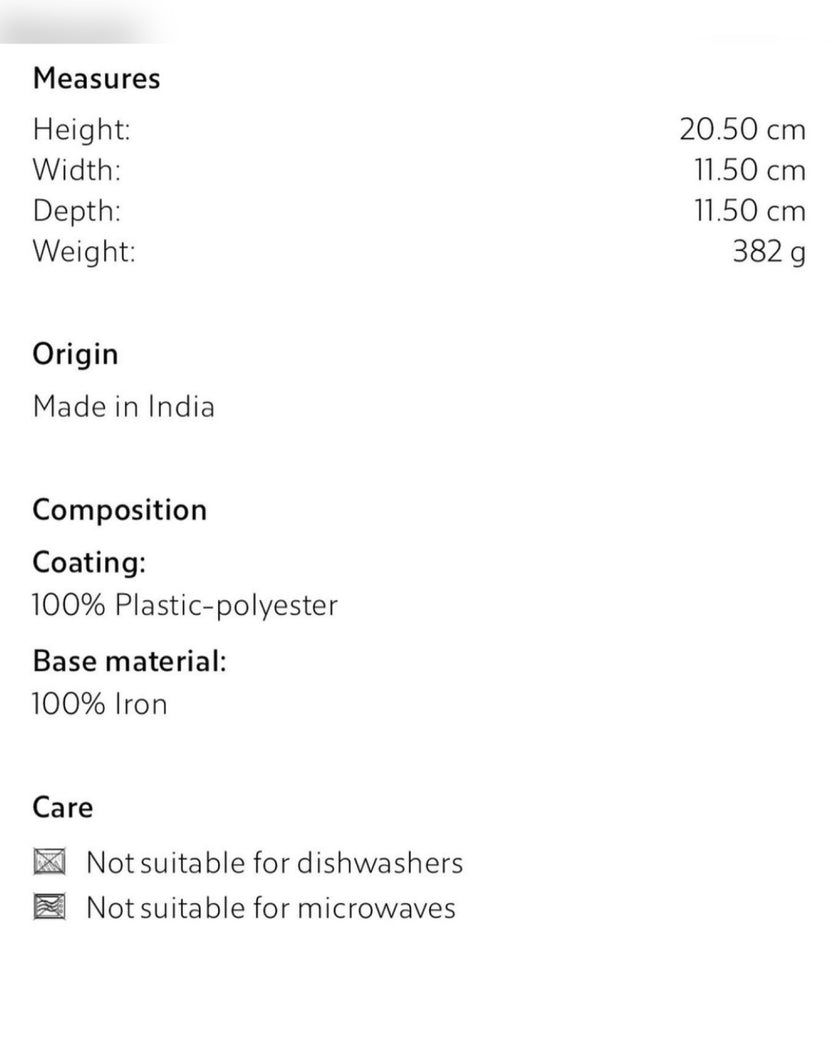 Enamelled Steel Utensil Jar Holder