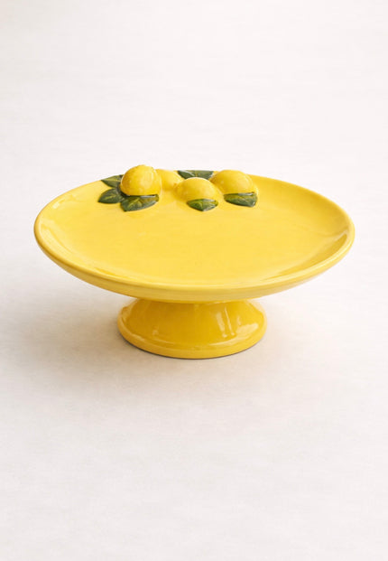 Summer Yellow Cake Stand 27cm