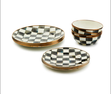 Courtly Check Dinnerware Set 12 piece Set