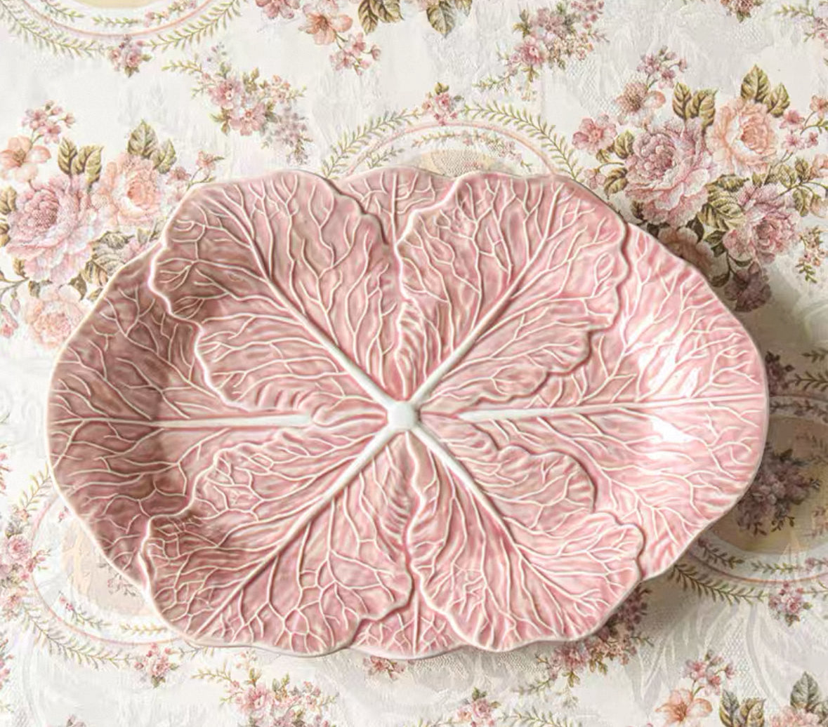 Pink Cabbage Oval Platter
