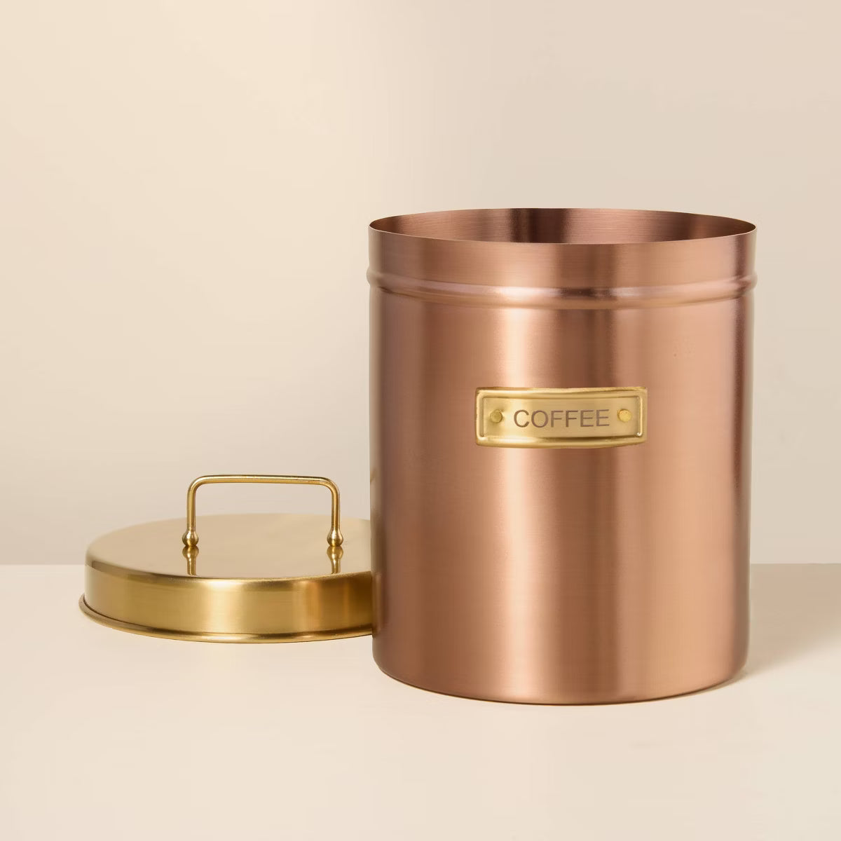 Coffee Canister Copper Finish