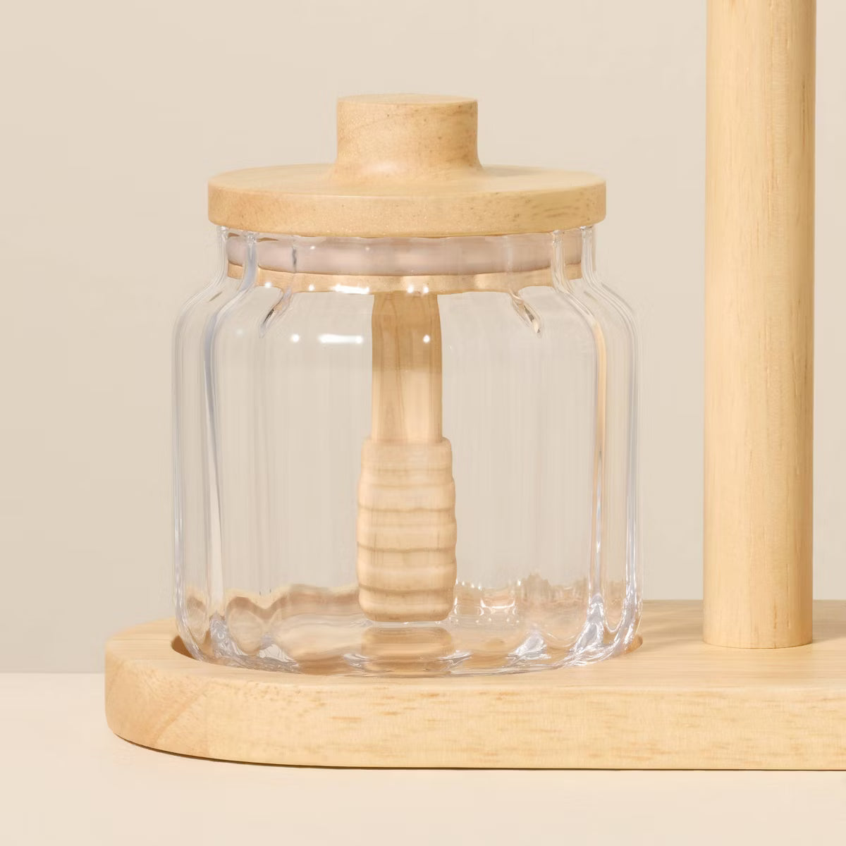 Glass Honey and Jam Serve Containers and Caddy