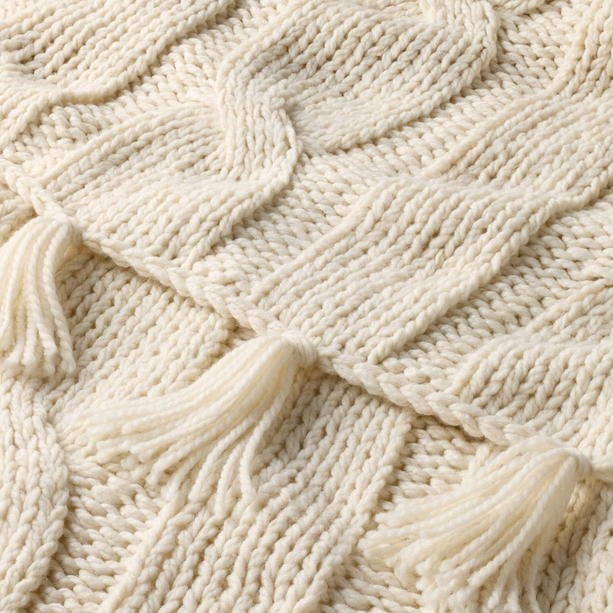 Oversized Cozy Knit Throw Blanket