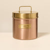 Tea Canister Copper Finish