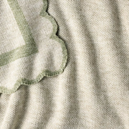 Scalloped Edge Throw
