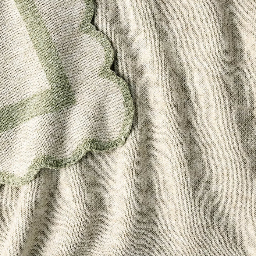 Scalloped Edge Throw