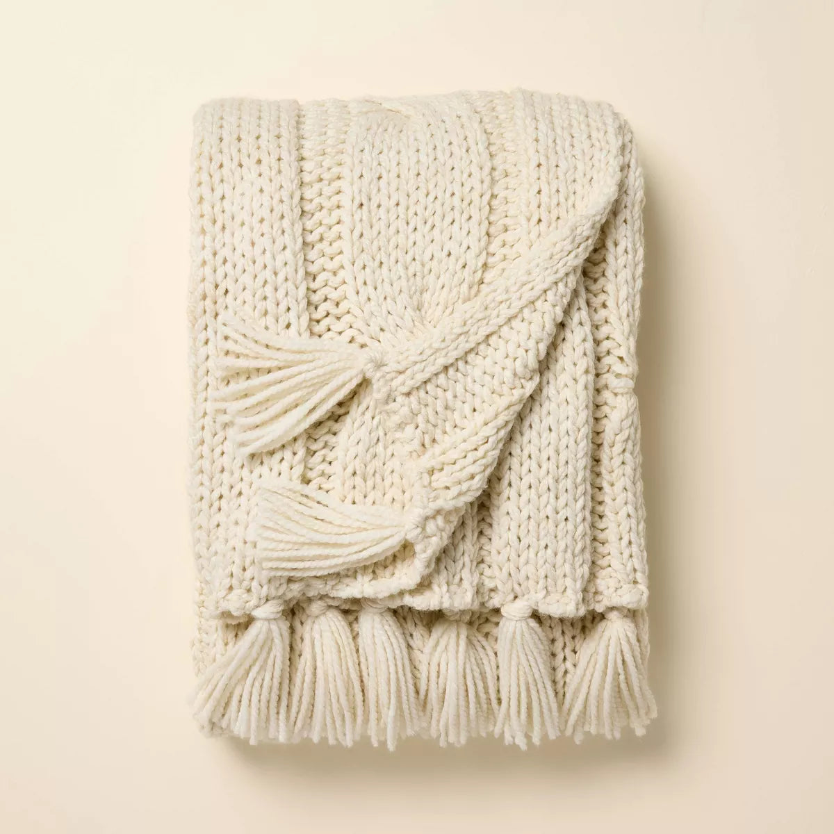 Oversized Cozy Knit Throw Blanket