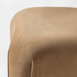 Square Velvet Ottoman Tan