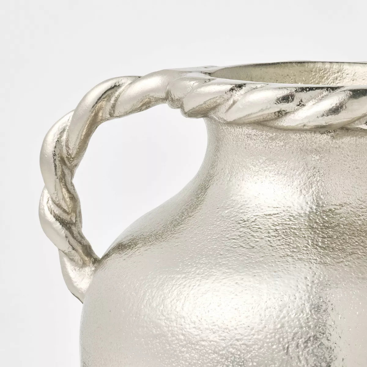 Handled Vase Silver