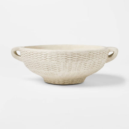 Woven Texture Ceramic Bowl Cream