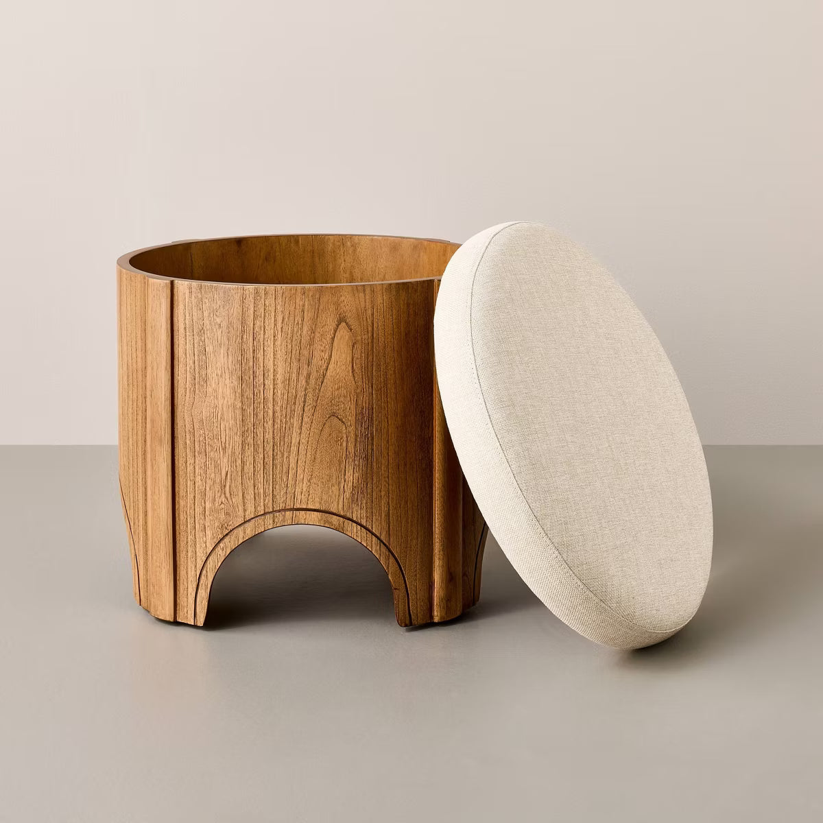 Arch Storage Ottoman