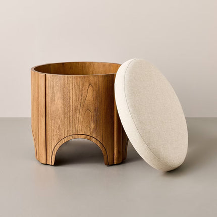 Arch Storage Ottoman
