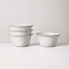 Set of 4 Carved Edge Mini Bowls