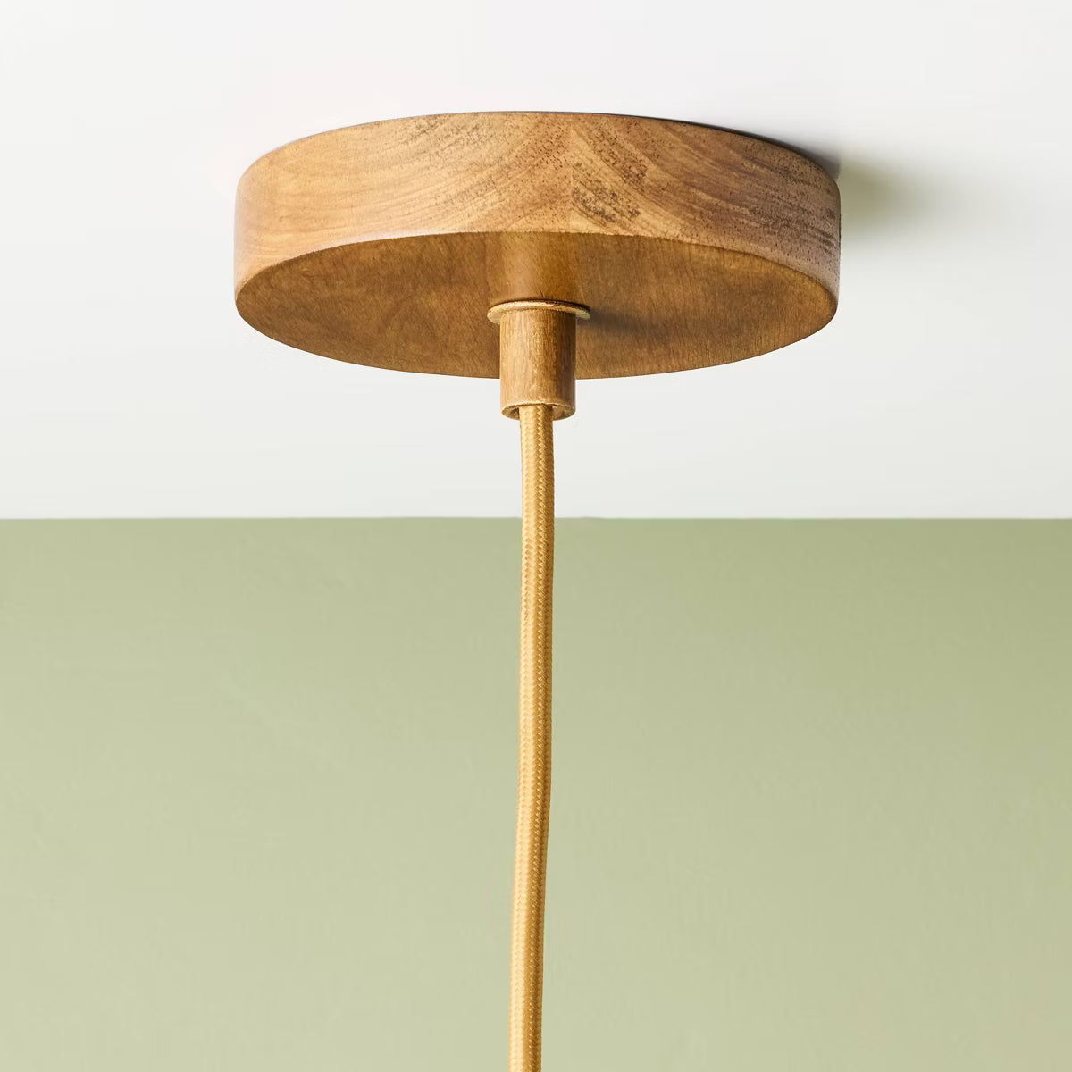 Wood Trumpeted Pendant Ligh