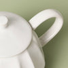 25 fl oz Stoneware Teapot Sour Cream