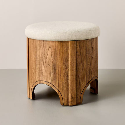 Arch Storage Ottoman