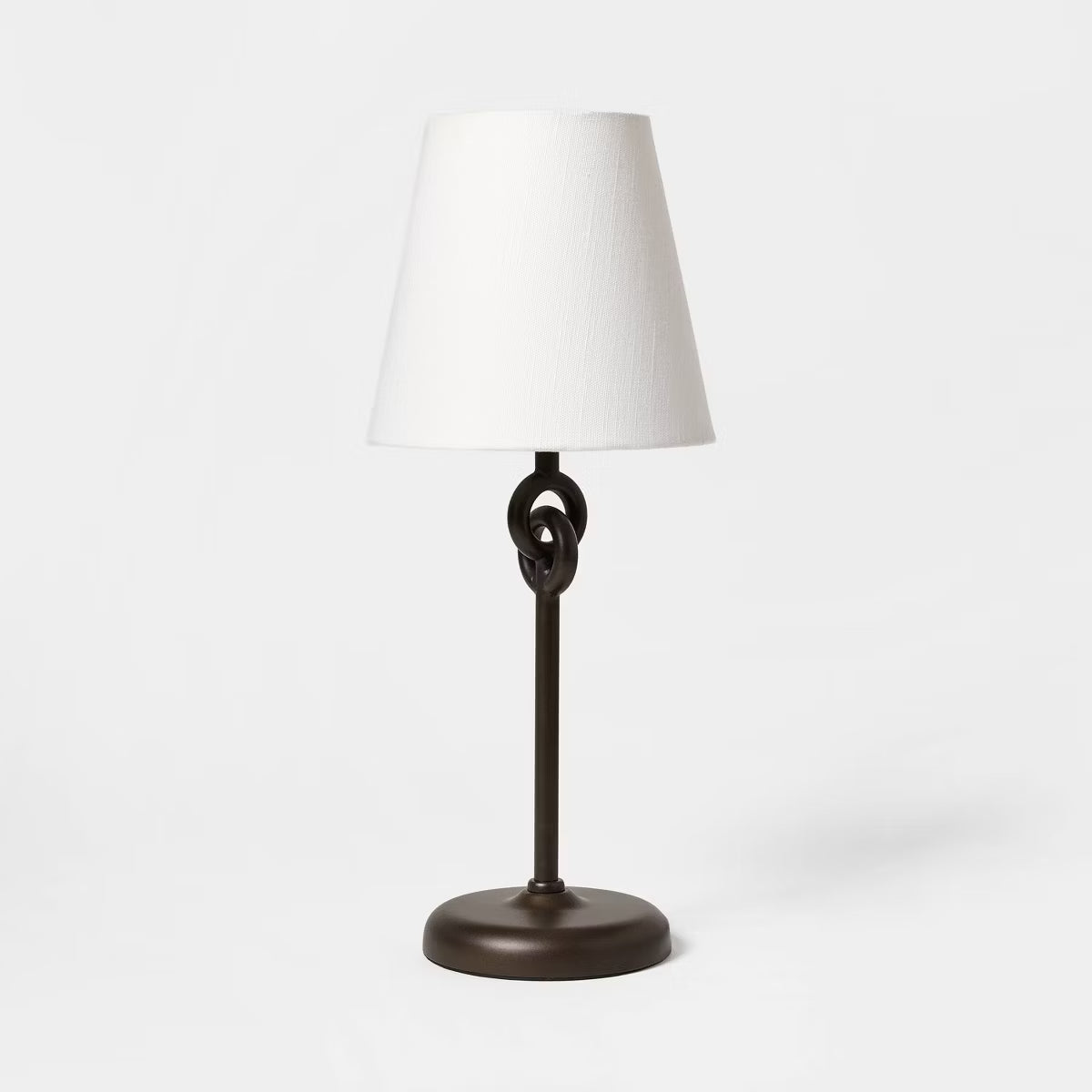 Metal Ring Table Lamp Black