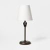 Metal Ring Table Lamp Black