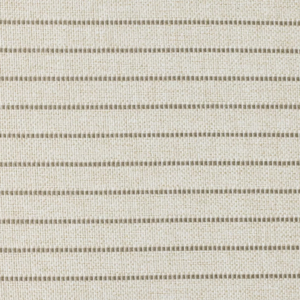 Metal Ottoman Performance Stripe Fabric