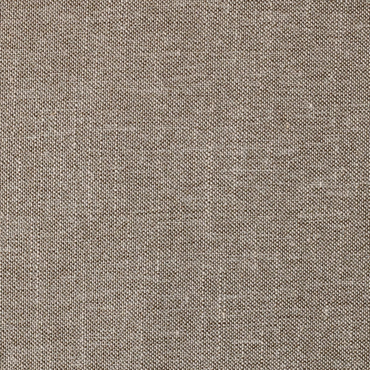 Storage Ottoman with Twisted Piping Detail Brown Linen