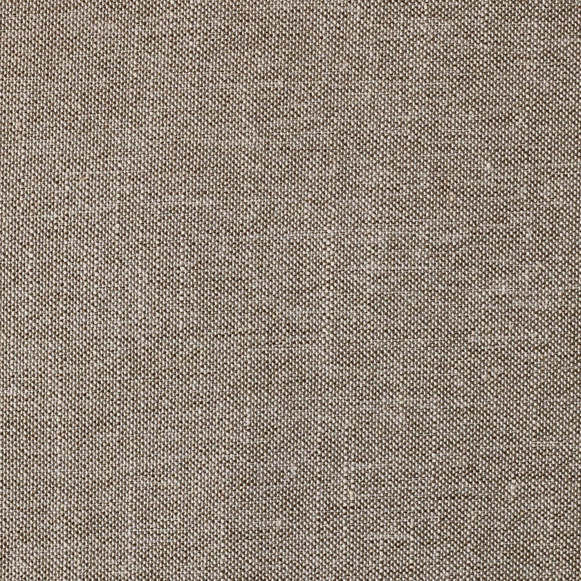 Storage Ottoman with Twisted Piping Detail Brown Linen