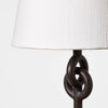 Metal Ring Table Lamp Black