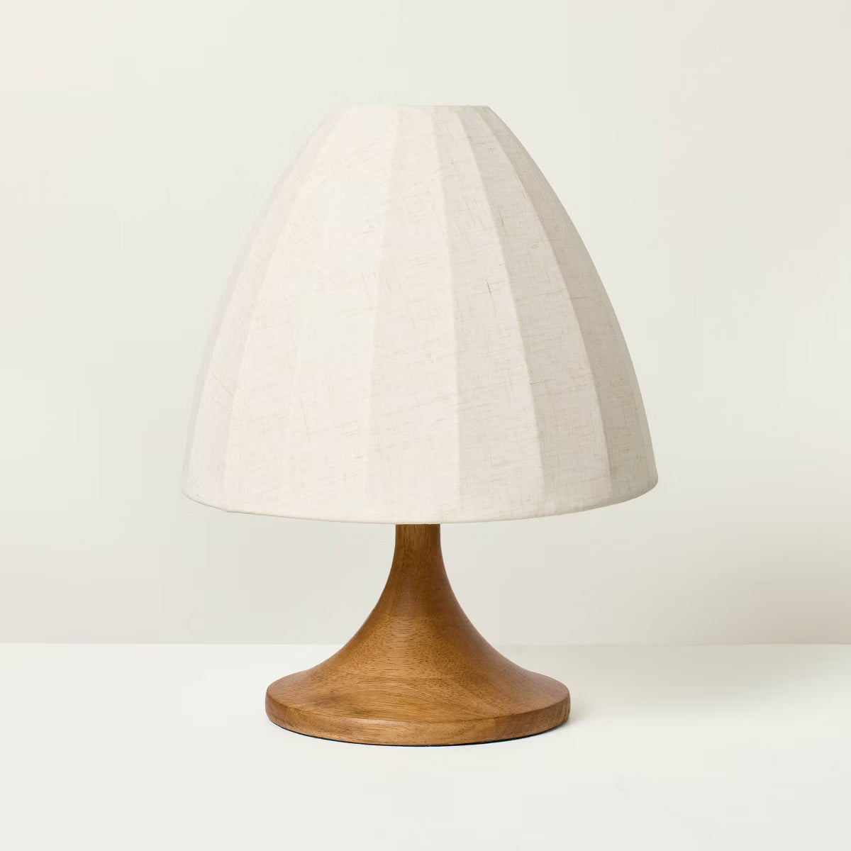Wood Trumpeted Table Lamp