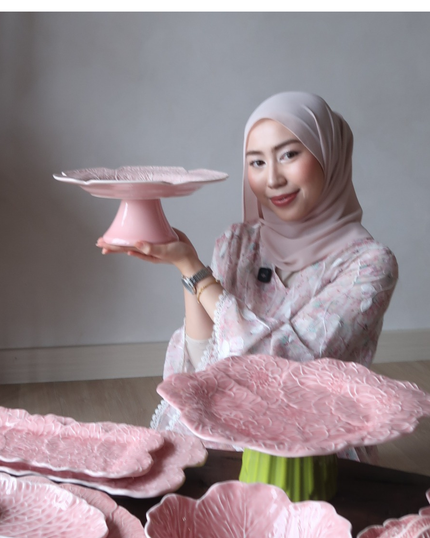 Pink Cabbage Cake Stand