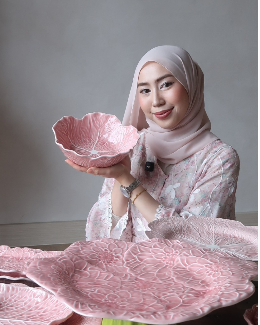 Pink Cabbage Serving Bowl