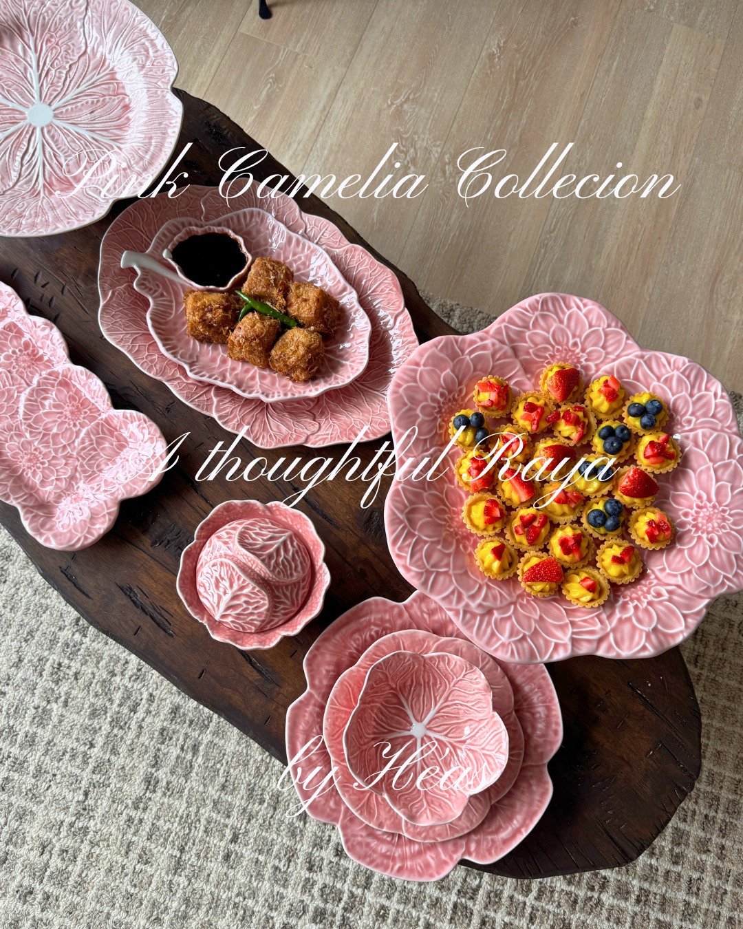 Pink Cabbage Oval Platter